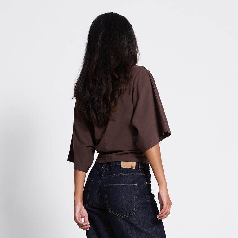 Poncho top "Abby" Brown